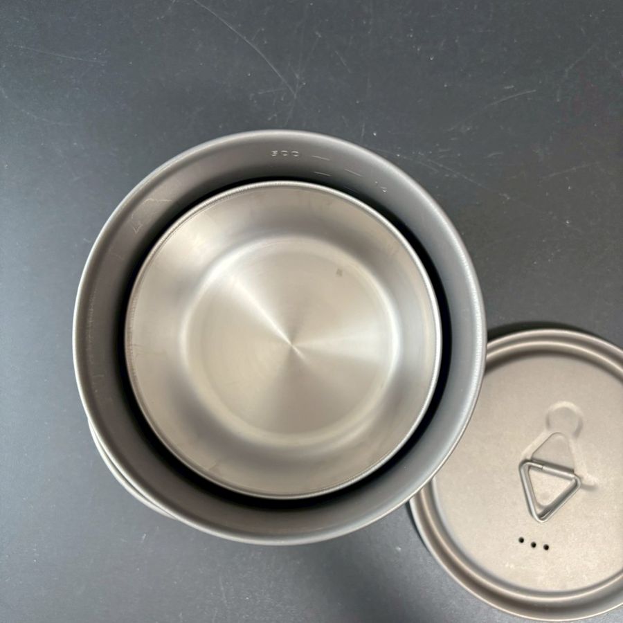 Titanium 550ml Potのスタッキング検証